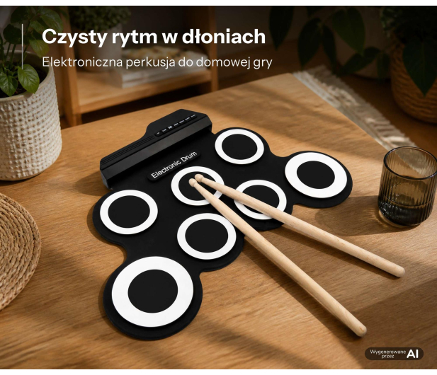 MusicMate Perkusja zwijana MM-DRM10 RollDrum - 1588194 - zdjęcie 9